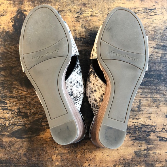 Worn once!  Franco Sarto Memphis wedge sandals - Picture 5 of 8